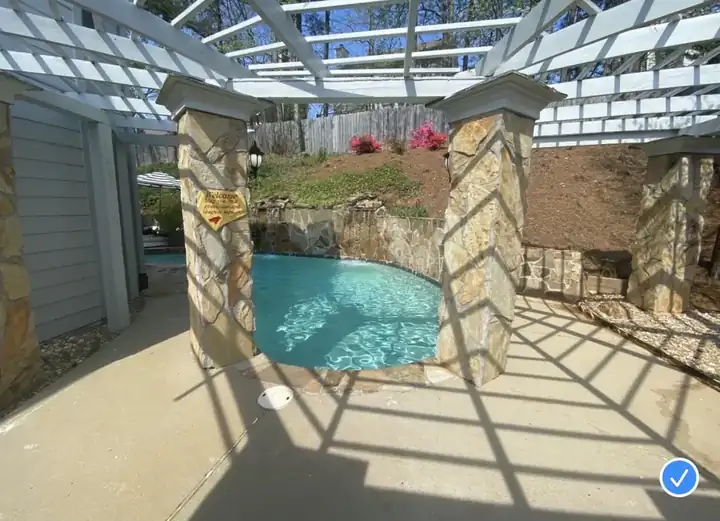 Pool Deck and Wood Pergola Cleaning in Alpharetta, GA